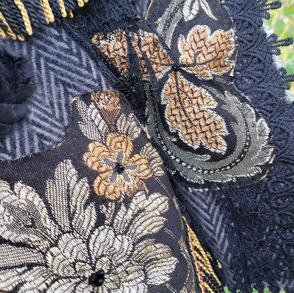 Upcycled Boho Scarf/Wrap - Picture 3 of 16